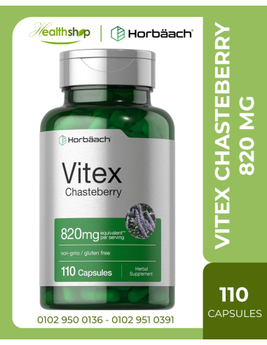 Vitex Chasteberry 820 mg - Womens Healthy Hormone Balance Formula - 110 veg Capsules