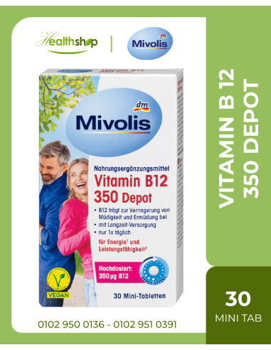 Mivolis Vitamin B12 350 Depot - 30 mini tablets