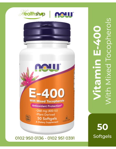 Vitamin E-400 With Mixed Tocopherols - 50 Softgels