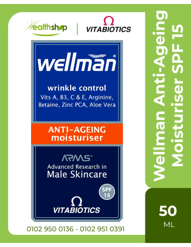 Wellman Anti-Ageing Moisturiser SPF 15 - 50ml